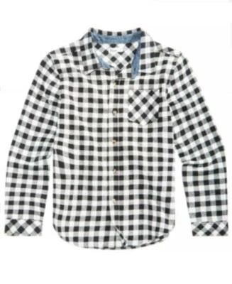 Camisa de franela a cuadros negra Epic Threads Boy talla M $42 TINI {&} Foto 1 de 2