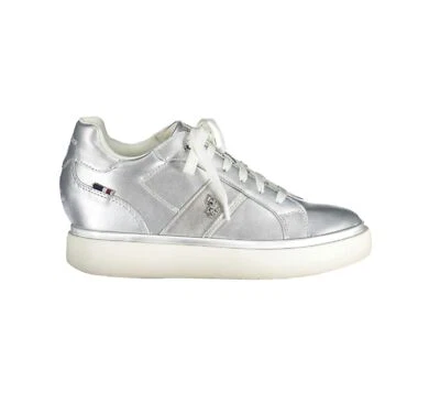 U.S. POLO Sneakers Donna Argento Tg 40 - Immagine 1 di 4