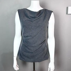 White House black market top size 6 gray layer work no wrinkle sleeveless staple - Picture 1 of 6