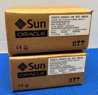 SUN ORACLE 594-6734-01 CF00542-0388 300GB 10K2 HDD (QTY 2) - Image 1 of 4