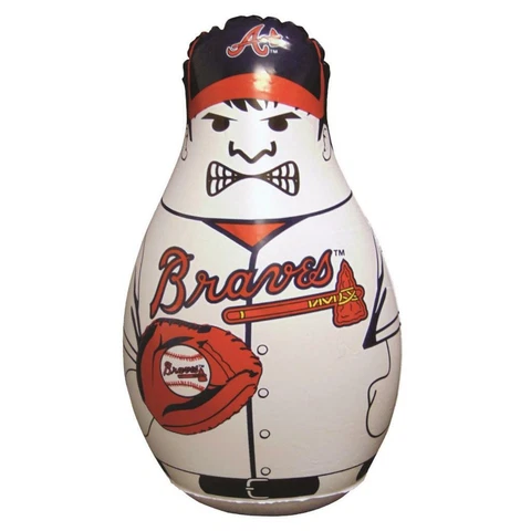 Atlanta Braves Mini Bop Bag Inflatable Punching Bag [NEW] MLB Balloon Cover