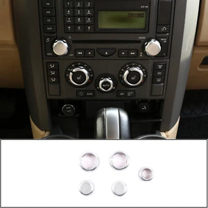 Chrome ABS Air Condition Volume Switch Knob Cover For Land Rover Discovery 04-09 - Picture 1 of 10