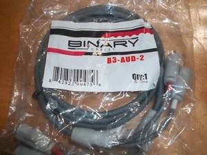 Binary B3-AUD-2, B3-Series Analog Audio Cable 2 Meter (6.56 ft.) NEW In Package! - Picture 1 of 1