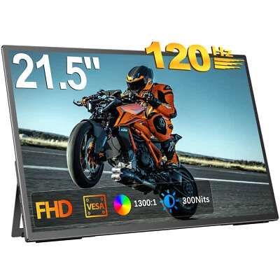 UPERFECT 21.5" Portable Monitor 120Hz USB-C HDMI FreeSync for PS/Xbox/Laptop - Image 1 of 4