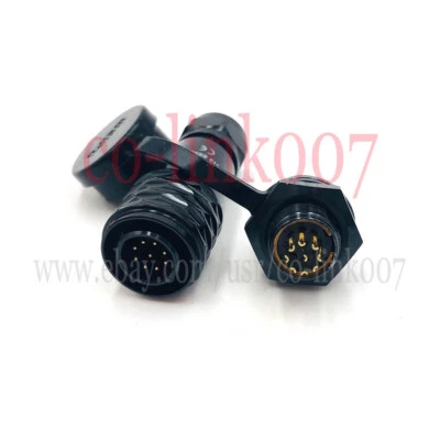 SA12 Panel Mount IP67 Waterproof Plug & Socket Circular Connector 9pin WEIPU - Image 1 of 4
