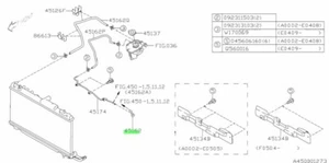 Genuine Hose For: Subaru Impreza GDA GDB WRX STI 01-07 - Picture 1 of 1