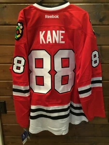 Patrick Kane #88 Chicago Blackhawks Red Reebok Authentic Jersey Sz 60 NWT - Picture 1 of 12