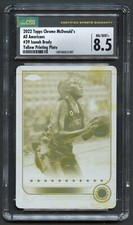 Isuneh Brady #39 Topps Chrome McDonald's 2022 Yellow Printing Plate CSG 8.5