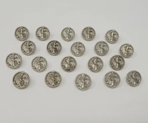 20 pcs Anchor Nautical Silver Molded Plastic Craft Sewing Shank Buttons 10mm VTG - Picture 1 of 3