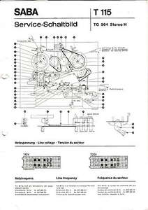 Service Manual-Anleitung für Saba TG 564 - Picture 1 of 1