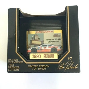 Alan Kulwicki #7 Hooters Ford 1993 Limited Edition Racing Champions 1:64 Diecast - Picture 1 of 12