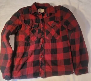 Boston Traders Mens Sherpa Lined Flannel Plaid Size Medium...Button up - Picture 1 of 4