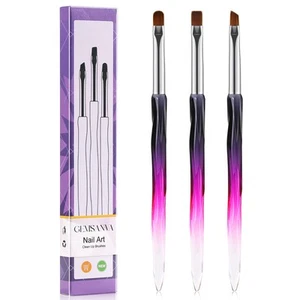 Nail Art Clean Up Brushes,3PCS Nail Brush For Cleaning Polish Mistakes on the... - Picture 1 of 7