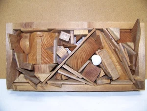 Arte de pared de madera Studio 333 #5 ~ Constructivismo inspirado en el arte moderno - único en su clase - Imagen 1 de 6