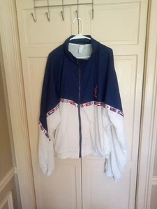 XL Vintage Atlanta 1996 Olympic Games Windbreaker Jacket Featuring World Flags - Picture 1 of 10