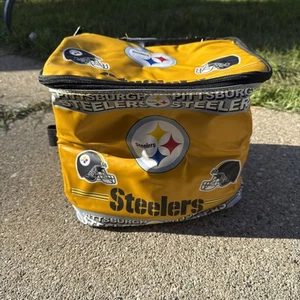 Pittsburgh Steelers Football NFL Beer Pop Soda Cooler Bag 12 Pack Soft Side - Picture 1 of 6