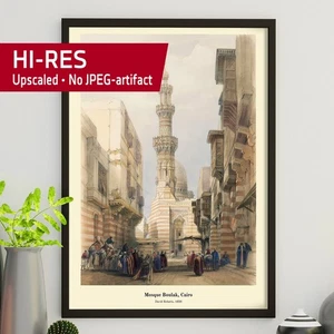 Moschee Boulak - Kairo Ägypten 1838, David Roberts • Kairo Wandplakat - Bild 1 von 13