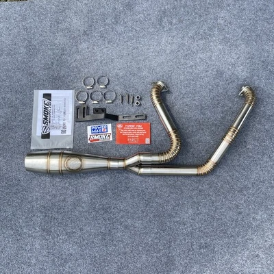2 into 1 Exhaust Pipe for Harley Davidson Electra Glide Ultra Classic 2000-2006 — 第 1/4 张图片