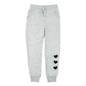 Z Supply Youth Girls Noah Marled Joggers Pants Heather Grey S New - Picture 1 of 2