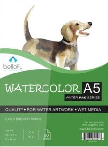 Watercolor Painting Pad Paper Journal Kids Adults Artist A5 50 Sheets NEW - Picture 1 of 7