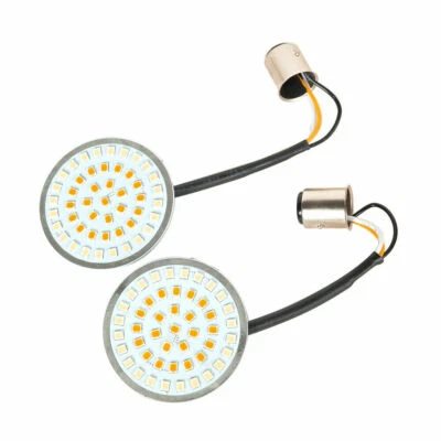 For Harley Davidson 1157 Front LED Turn Signals Blinker Lights Sportster 883 - Image 1 of 4