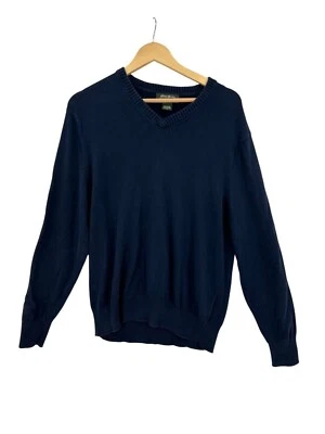 Suéter masculino Eddie Bauer algodão cashmere tamanho M cápsula clássico minimalista - Imagem 1 de 4