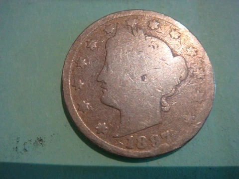 1897 Liberty Nickel - Good, album filler Cover
