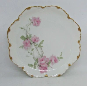 Haviland Baltimore Rose Low Round Bowl/Jelly - Pink Roses / Gold Wear - S1151B - Picture 1 of 6