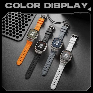 Tactical Silicone Strap Waterproof Replacement Band for Apple Watch Band 49/45mm - Picture 1 of 96