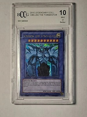 YuGiOh! Obelisk the Tormentor - 2010 Ultra RARE BCCG GEM MINT 10 (A001) - Image 1 of 3