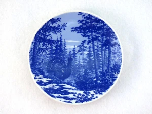 Fauna Norvegica Wood Grouse Display Plate Ceramic Porsgrund Norway Vintage - Picture 1 of 6