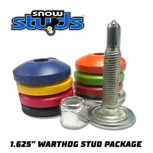 Snow Studs 1.625" Warthog Studs, + Any Color Backers Snowmobile Stud Package - Bild 1 von 11