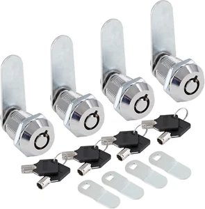 Uenhoy 4 Pack Tubular Cam Locks Keyed Alike 3/4 Inch, RV Locks Replacement, Cabi - Picture 1 of 12