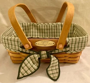 Longaberger Korb 2001 Woven Memories mit Liner & Signaturen - Bild 1 von 6