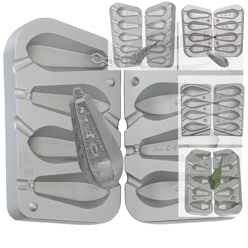 ANGELN Gussform Sechskant,Angelblei,Angelgewichte Zinn 20-140g - Bild 1 von 1