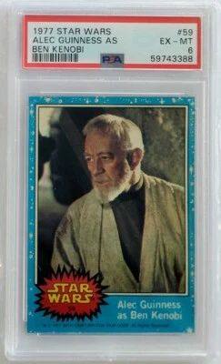 1977 Topps Star Wars Alec Guinness as Ben Kenobi #59 PSA 6 - Image 1 of 2