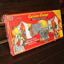 new sealed 1999 vintage Curious George Joins The Circus board game RoseArt USA