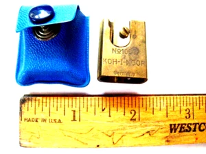 Vintage  KOH-I-NOOR BRASS Pencil Sharpener  - No 1000  Made In Germany W/ Case - Picture 1 of 7