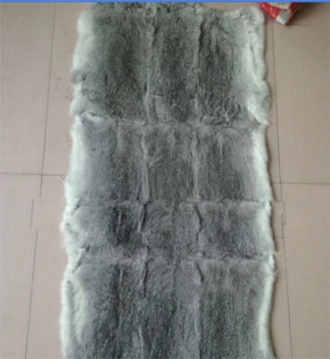 Manta de piel de conejo real y alfombra de piel real alfombra de cuero piel completa seis colores Foto 1 de 4