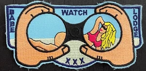 BSA BOY SCOUTS OF AMERICA BABE WATCH LODGE XXX SPOOF FLAP - Picture 1 of 4