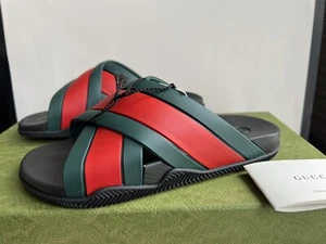 GUCCI 627820 Sandalias de goma negra Rubber EU 36 US 6 NUEVO EMBALAJE ORIGINAL - Imagen 1 de 15