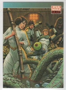 1993 Star Wars Galaxy Series 1 Princess Leia Garbage Shoot Monster Trading Card - Picture 1 of 2
