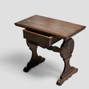 Antico TAVOLINO Tavolinetto in Legno da appoggio stile Barocco Italia Epoca '900 - Foto 1 di 12