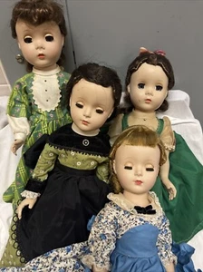 Madame Alexander 1950’s Little Women Doll Set Marne Beth Jo Meg - Shelf 2 - Picture 1 of 22