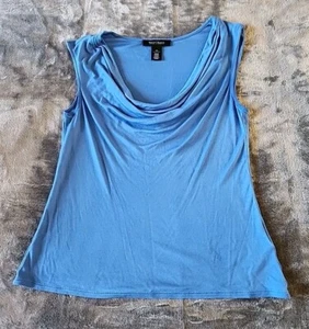 White House Black Market blu senza maniche collo cappuccio taglia XSmall - Foto 1 di 7