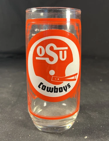 Vintage 1976 Sam's Collector's Series Glass Oklahoma State Univ OSU Cowboys Cover