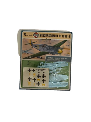 Airfix 1:72 Scale Messerschmitt Bf 109G -6 Plastic Model Aircraft Kit ME109G-6 - Immagine 1 di 3