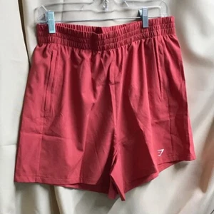 Gymshark Women's Woven Pocket Shorts Sundried Red Sz M NEW - Picture 1 of 6