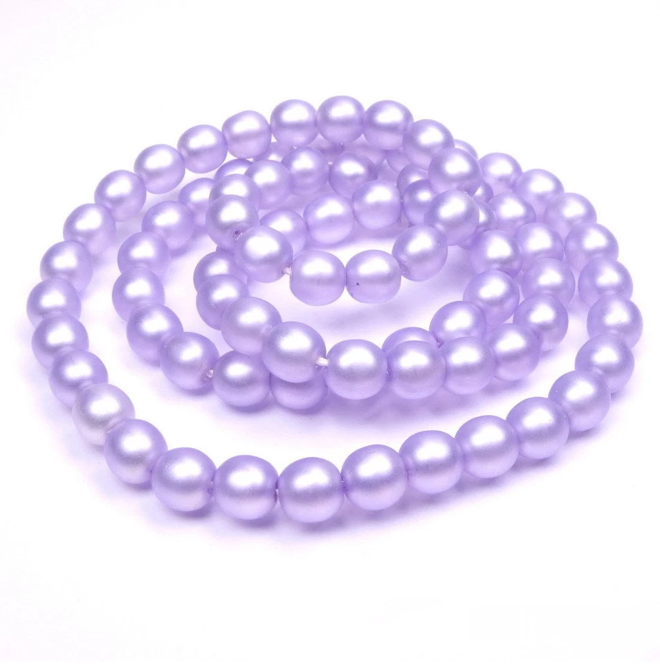 Premium Glaswachsperlen Preciosa Perlen Glasperlen lilac satin 6mm 80 Stk. #2 - Bild 1 von 1