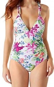 Tommy Bahama Coastal Gardens Reversible One-Piece Swimsuit, Size 10, $178 - Picture 1 of 4